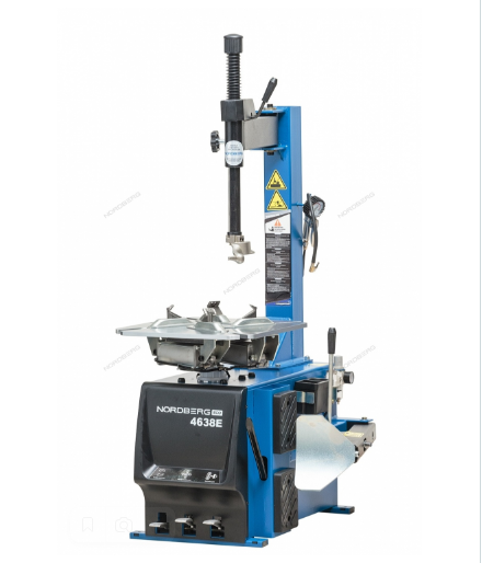 Станок шиномонтажный полуавтомат, односкоростной, зажимы 12-24", синий, 380 В 4638E_380 NORDBERG
