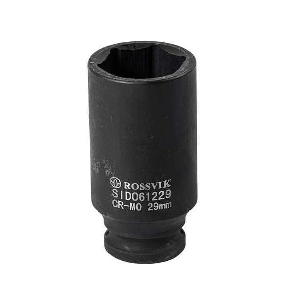 Головка торцевая ударная, глубокая ROSSVIK, 1/2", 29мм SID061229