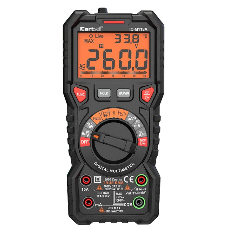 Мультиметр цифровой iCartool IC-M118A