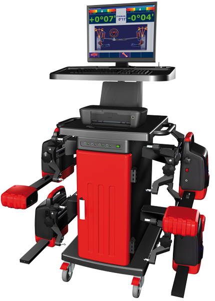 Стенд развал-схождения, ИК с радиопередачей данных стойка"комфорт" КДСО-Р (8х4)