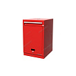 Тумба верстачная с ящиком и дверцей 600 х 500 х 820мм - красный FERRUM 01.411-3000